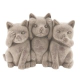 Cumpara ieftin Figurina Pisici teracota gri 22x10x16 cm