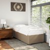 VidaXL Cadru de pat, cappuccino, 80x200 cm, piele ecologică