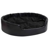 Cumpara ieftin Pat pentru caini, negru, 99x89x21 cm, plus/piele ecologica