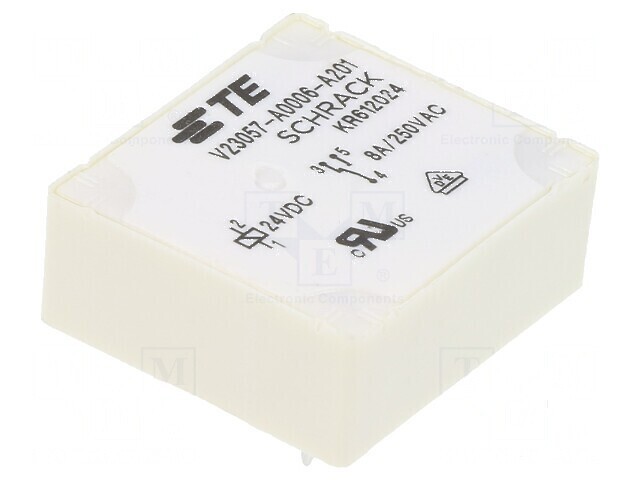 Releu electromagnetic SPDT Ubobină 24VDC 8A 8A/250VAC Card E - Releu electromagnetic SPDT Ubobină 24VDC 8A 8A/250VAC Card E