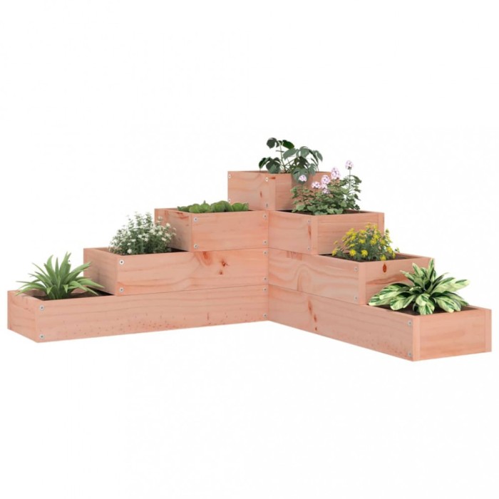 Gossi jardiniera gradina 4 niveluri, 80,5x79x36 cm lemn masiv douglas