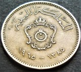 Cumpara ieftin Moneda exotica 10 MILLIEMES - LIBIA, anul 1965 *cod 3652 B, Africa