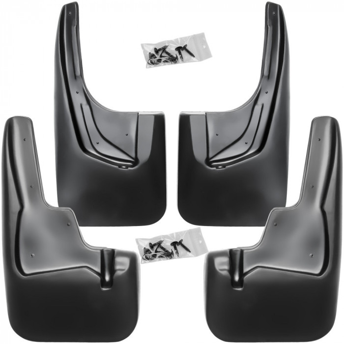 Set de 4 aparatori de noroi fata si spate pentru Mitsubishi Outlander II, 2 din 2010-2012