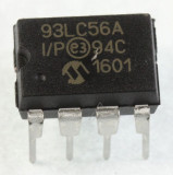 93LC56A EEPROM SERIAL 2KB,SMD,PDIP8 93LC56A-I/P MICROCHIP