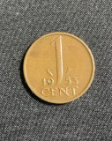 Moneda 1 cent 1953 Olanda