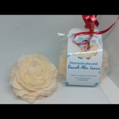 Marturie Botez Floare Model Blue Ballon Baiat