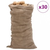 VidaXL Saci de iută, 30 buc., 65x135 cm, iută 100%, 220 g/m&sup2;