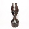 Statueta lemn abanos - Bust femeie africana 19 cm