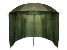Umbrela cort/ Shelter Baracuda UT25-U3, diametru 250 cm, verde, husa de transport, cuie ancorare foto