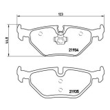 Placute frana Saab 9-5 (Ys3e) 09.97-12.09, 9-5 Estate (Ys3e) 10.98-12.09, Spate, BREMBO