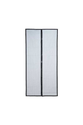 Plasă magnetică anti-ț&amp;acirc;nțari pentru ușă, Iso Trade, PVC, Negru, 100x220 cm foto
