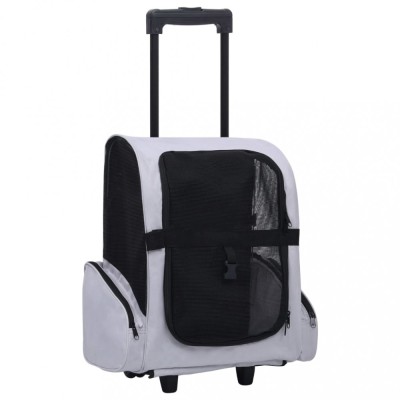 Gossi carucior pentru animale de companie pliabil multifunctional gri foto