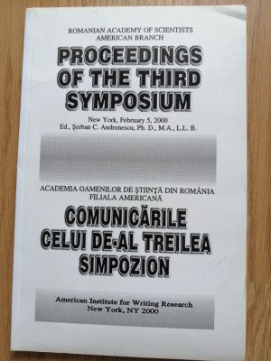 Academia oamenilor de stiinta din Romania - filiala americana - New York, 2000 foto