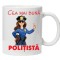 Cana alba personalizata &quot;cea mai buna politista&quot;, INOVATIX&reg;. 330ml