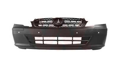 Bara fata Mercedes Vito/ Viano (W639), 10.2010-2014, cu gauri pentru Senzori de parcare (PDC); Texturat, Aftermarket foto