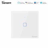 &Icirc;ntrerupător tactil alb 100-240V