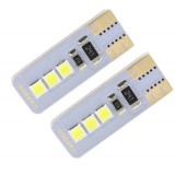 Set 2 becuri auto W5W/ T10- 6 smd CANBUS-rosu