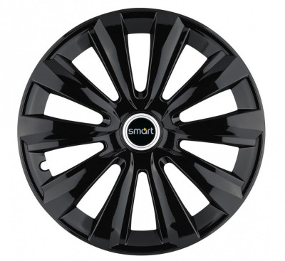 Set 4 Capace Roti, potrivite jantelor de R16, pentru Smart, model delta negru foto