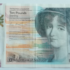 M1 - Bancnota foarte veche - Marea Britanie - Scotia - 10 lire sterline