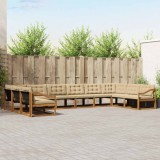 Cumpara ieftin Set de canapele de exterior 10 buc. 10-Locuri Natural si Bej
