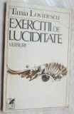 TANIA LOVINESCU - EXERCITII DE LUCIDITATE - VERSURI