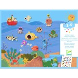 Abtibilduri repozitionabile La mare si la tara, Djeco