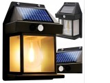 Lampa Solara LED Exterior cu Senzor de Miscare , Aplica de Perete Rezistenta la Apa, 1W