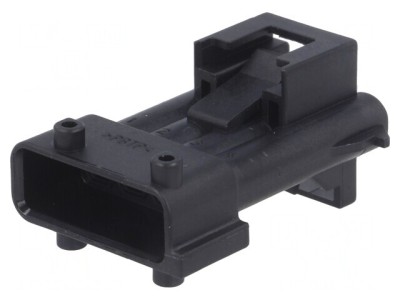 Conector Automotive JPT Tată Mufă pe Cablu 4 Pini Negru foto