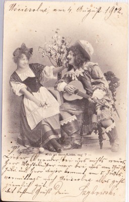 AMS# - ILUSTRATA VEDERE WAS IST DENN LIEBE, 1902 CIRCULATA foto
