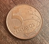 C50 - Moneda foarte veche - Brazilia - 5 centavos - 2007