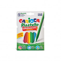 Creioane plastifiate Carioca Plastello 12/set