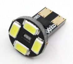 Led Auto Canbus T10 4 Smd 5730 12V - fara polaritate - BTLEC004 foto