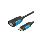 Cablu de date USB 2.0 Female la USB de tip C - Negru