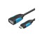 Cablu de date USB 2.0 Female la USB de tip C - Negru
