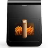 Friteuza cu aer cald Panasonic NF-CC600AXE, functie abur, fereastra vizualizare, debit aer 360&deg;, capacitate 6L, temperatura 80&deg; - 200&deg;, 11 programe pr