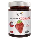 Dulceata Capsuni Fara Zahar Dacia Plant, 360g, 70% Fruct, Indulcita cu Suc de Struguri, Fara E-uri, Reteta Autentica