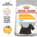 Royal Canin Mini Dermacomfort hrană uscată c&acirc;ine, prevenirea iritațiilor pielii, 3kg