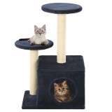 VidaXL Ansamblu pisici, st&acirc;lpi din funie sisal, 60 cm, bleumarin