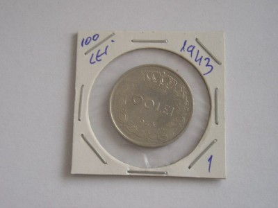 M1 C10 - Moneda foarte veche 118 - Romania - 100 lei 1943 foto