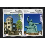 URUGUAY 2015 70 DE ANI DE LA BOMBARDAREA ORASELOR HIROSHIMA SI NAGASAKI