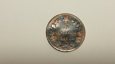 5 centesimi 1862 foto