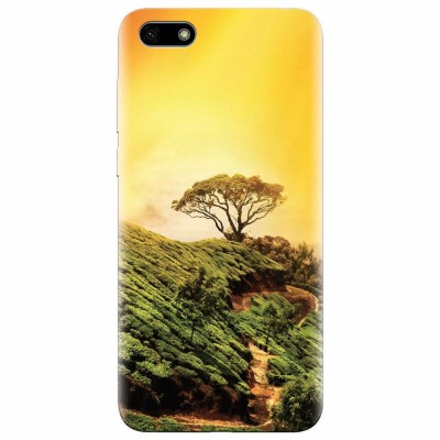 Husa silicon pentru Huawei Y5 2018, Hill Top Tree Golden Light foto