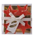 Cumpara ieftin Set 4 lumanari - Tealight Wax Star Glitter | Kaemingk