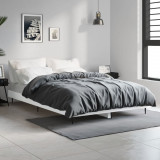 Cadru de pat, alb, 120x190 cm, lemn prelucrat, vidaXL