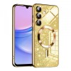 Husa MagSafe pentru Samsung Galaxy A15 5G A156 / A15 A155, Techsuit, Luxury Glitter, Aurie
