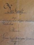 ACTE NOTARIALE VECHI 1918 - TIMBRU FISCAL - HARTIE CU FILIGRAM - CALIGRAFIE