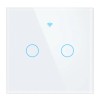Intrerupator inteligent cu 2 butoane, Senzor, Wi-Fi + RF, Smart home, 240V