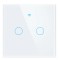 Intrerupator inteligent cu 2 butoane, Senzor, Wi-Fi + RF, Smart home, 240V