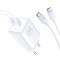 Incarcator Retea Cu Cablu USB-C 3MK HyperCharger, 45W, 3A, 2 x USB-C, Alb