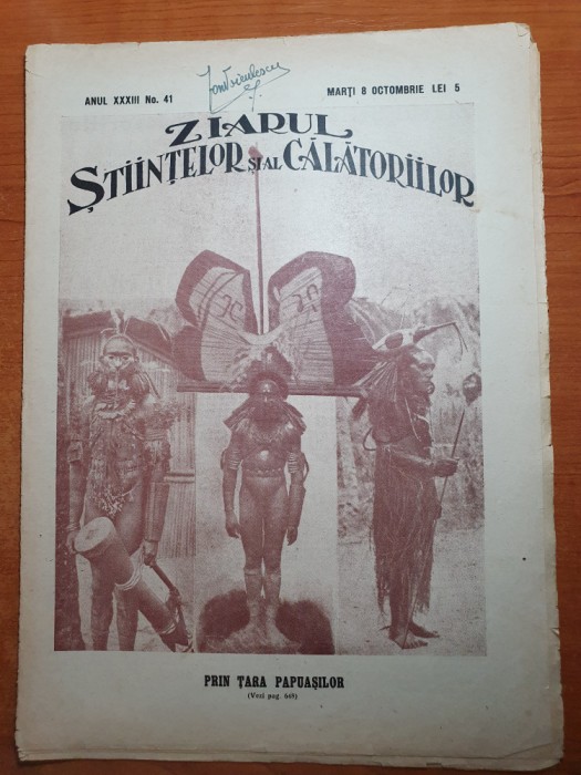 ziarul stiintelor si al calatoriilor 8 octombrie 1929-de la galati la constanta